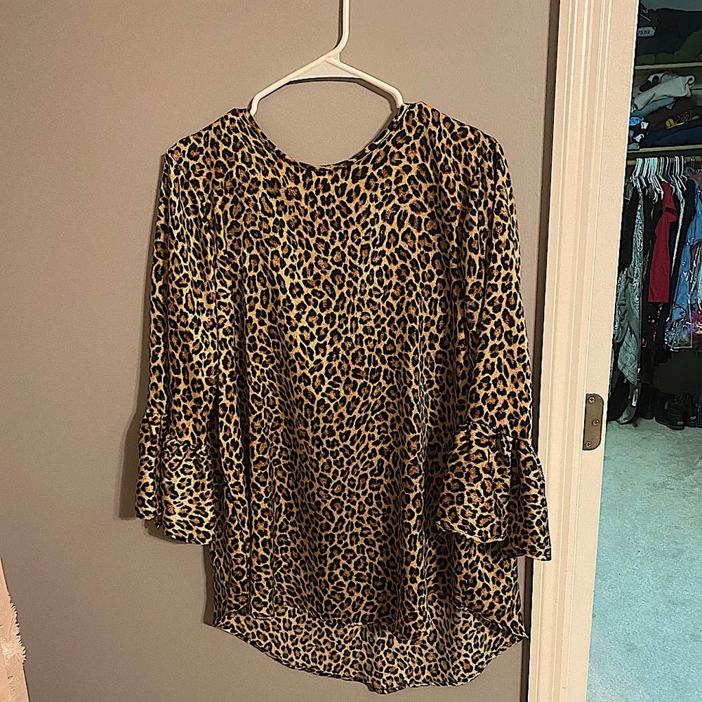 Cute Cheetah Print Top